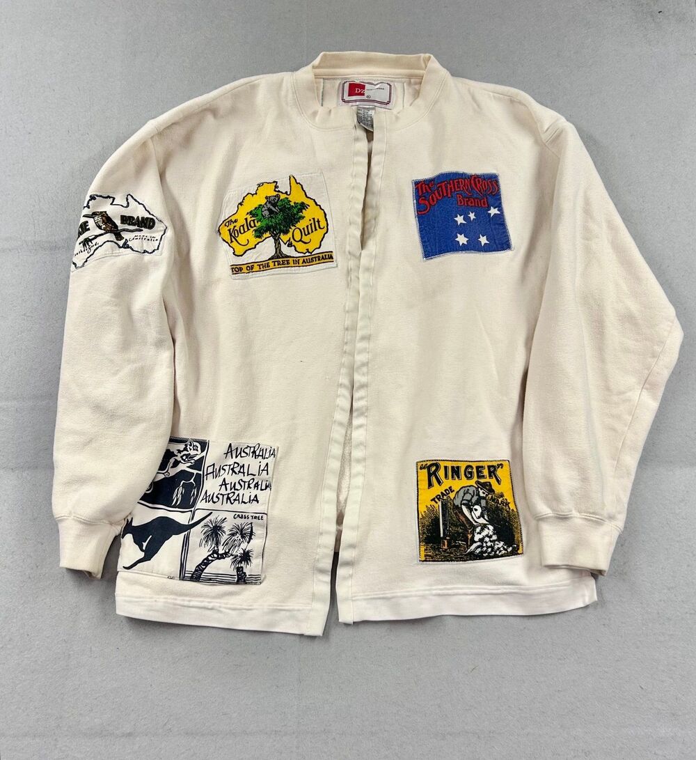 Vintage 80/90s Australian Patchwork Jacket XL DZ Sportswear Koala Southern Cross